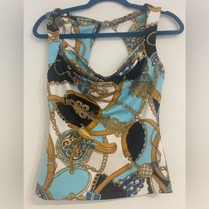 CACHE M top stretch print